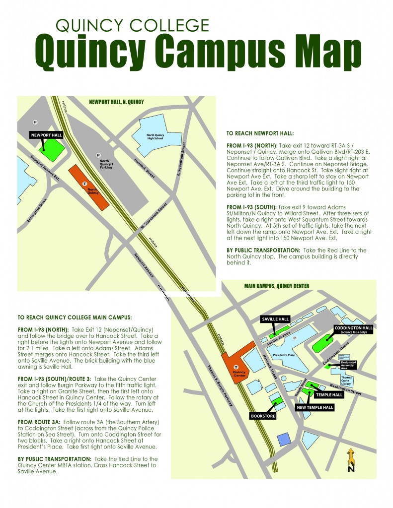 quincy university campus map