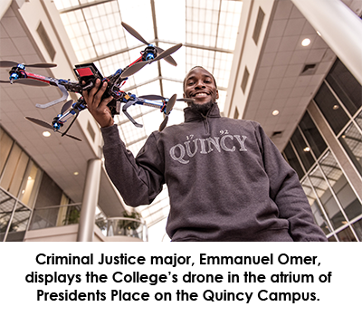 Student with College Drone