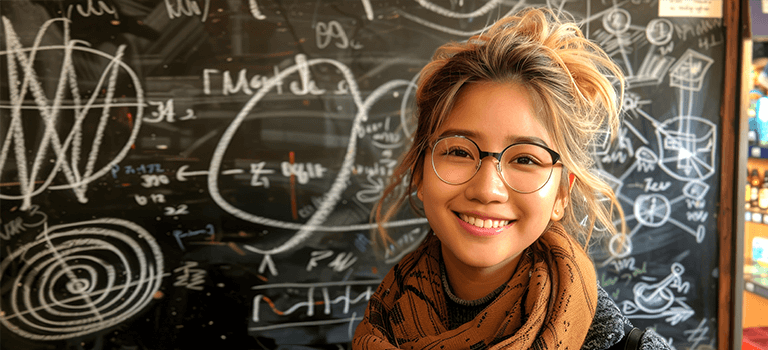 Woman is in Classroom